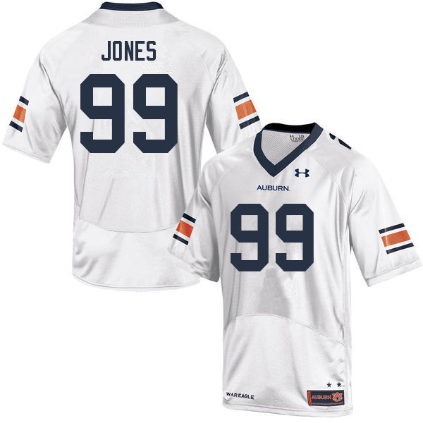 Men #99 Jayson Jones Auburn Tigers College Football Jerseys Sale-White